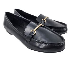 Torrid Faux Black Round Toe Leather Loafer Shoes Size 9WW Extra Wide Width